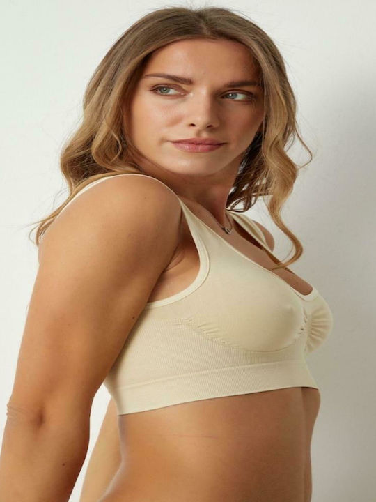 Women's Bra without Padding Beige