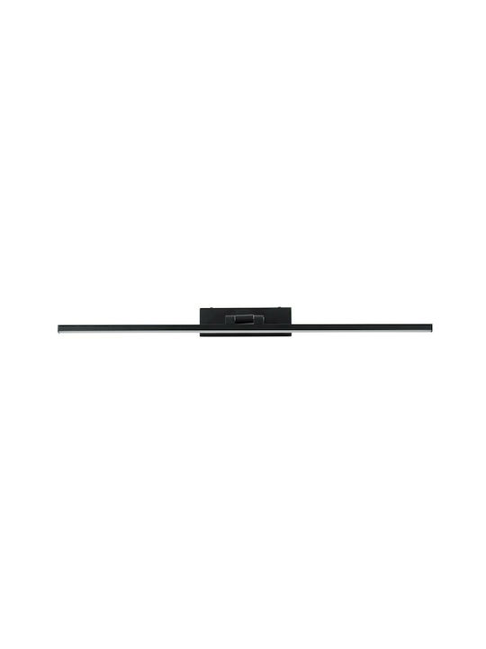 GloboStar Ellis Modern Lamp Bathroom with Integrated LED and Natural White Light Black 60x6cm