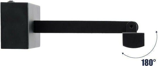 GloboStar Ellis Modern Lamp Bathroom with Integrated LED and Natural White Light Black 60x6cm