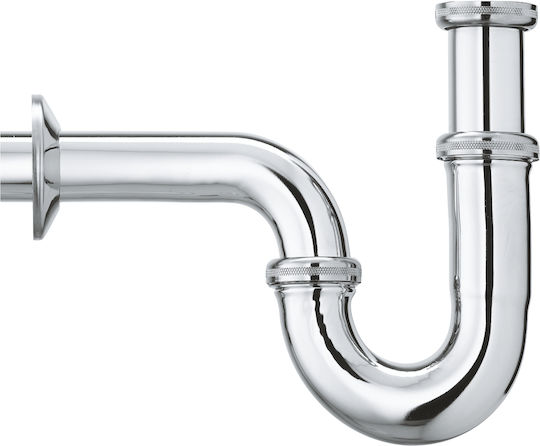 Grohe Siphon Spülbecken Silber