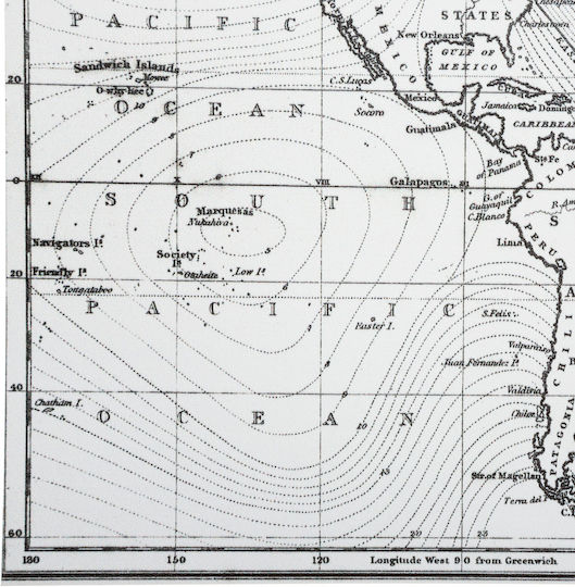 Atmosphera Plastic Placemat Map White 45x30cm