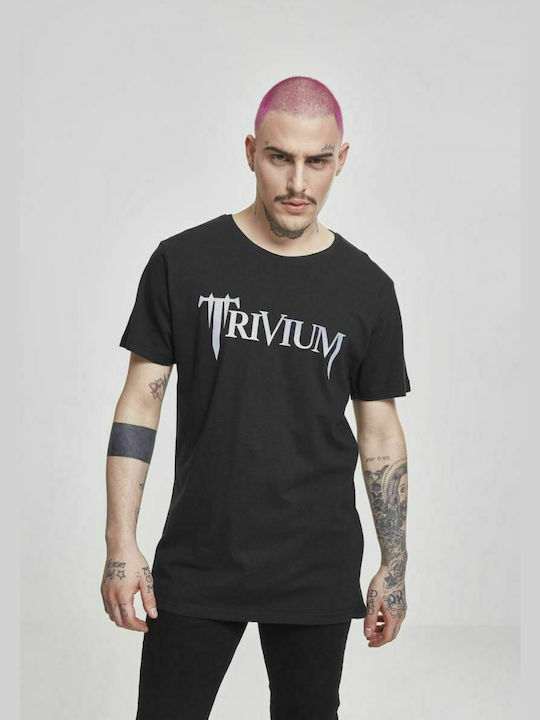 Merchcode Trivium Logo T-shirt Black Cotton MC184-00007