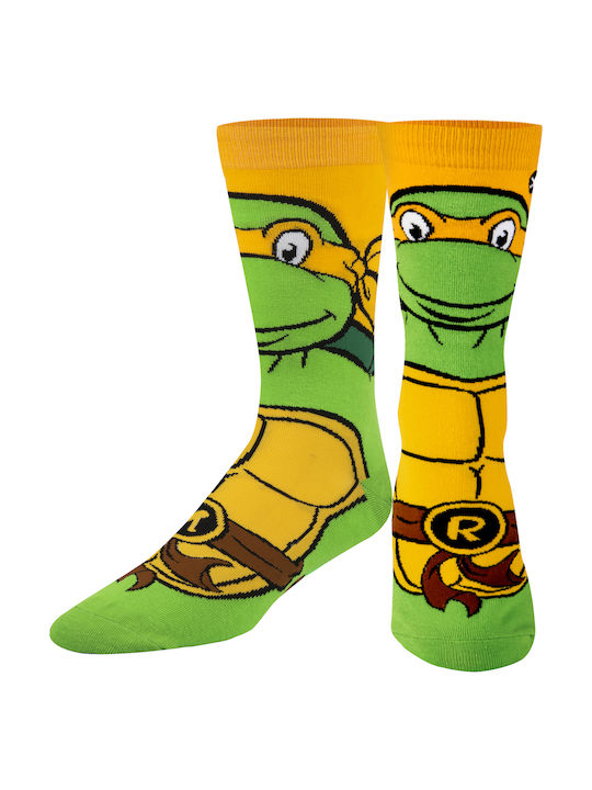 Odd Sox Ninja Turtles Michaelangelo Bărbați Șosete cu Model Multicolor 1Pachet