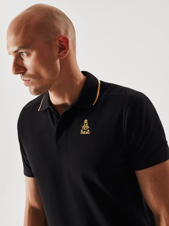 Dakar Polo Pike with Short Sleeve DKR P VIP II - Black