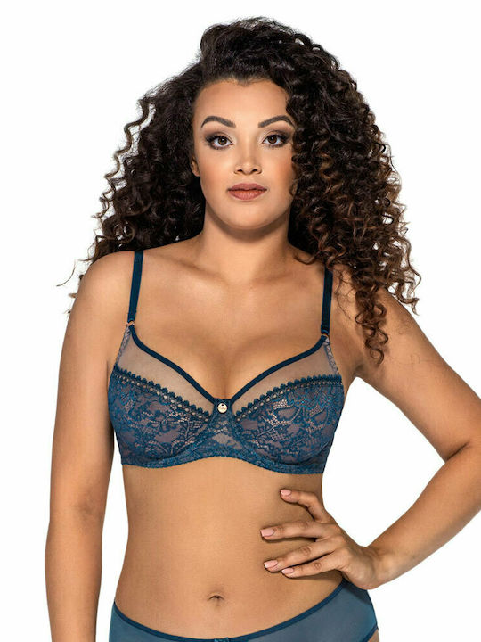 AVA Bra without Padding Underwire Petrol