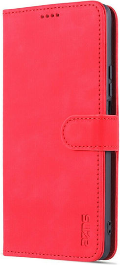 AZNS Buchen Sie Synthetisches Leder Rot (Honor Magic4 Lite 5G)