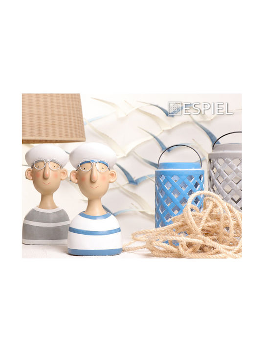 Espiel Φαναράκι Κεραμικό Επιτραπέζιο Γκρι 12.5x12.5x20.5εκ. Espiel Φαναράκι Κεραμικό Επιτραπέζιο Γκρι 12.5x12.5x20.5εκ.