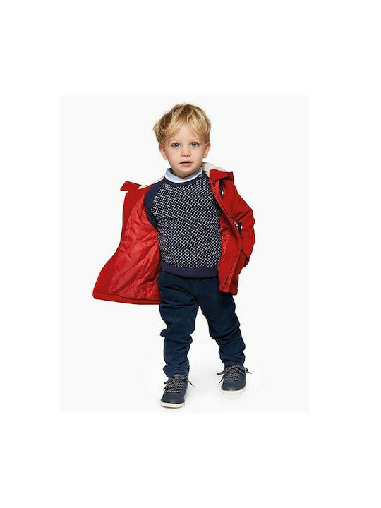 Losan Kids Coat Montgomery Long Hooded Red