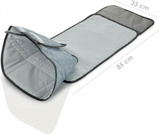 Baby Jem Tragbare Wickelauflage aus Kunststoff Grey für Bett 33x85cm