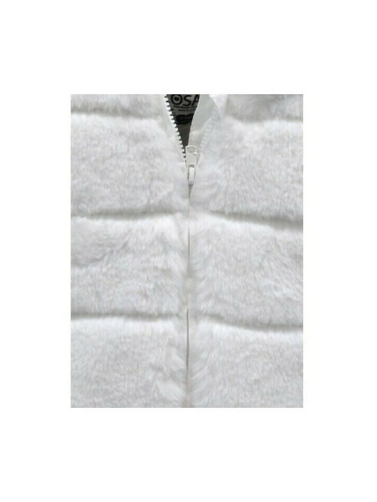 Losan Kids Fur short Hooded White