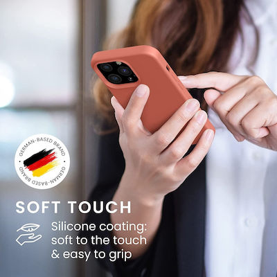 KWmobile Soft Flexible Rubber Umschlag Rückseite Silikon Soft Blush (iPhone 13 Pro) 55880.215