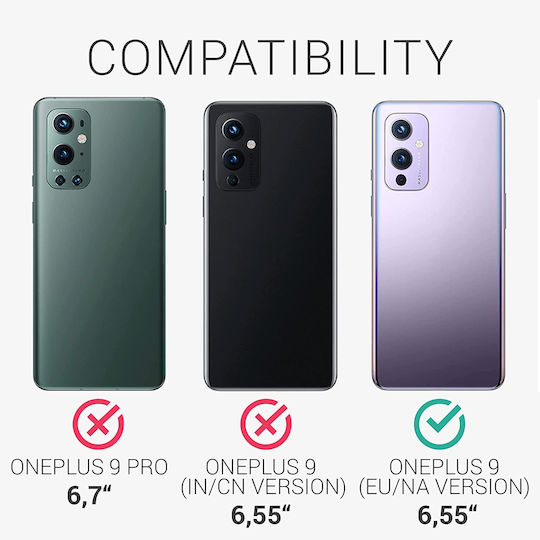 KWmobile Flexible Rubber Cover Umschlag Rückseite Silikon Tawny Red (OnePlus 9)