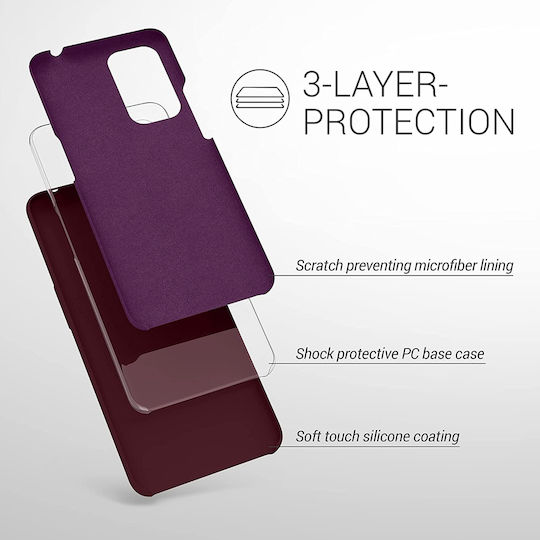 KWmobile Flexible Rubber Cover Umschlag Rückseite Silikon Tawny Red (OnePlus 9)