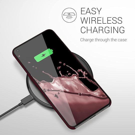 KWmobile Flexible Rubber Cover Umschlag Rückseite Silikon Tawny Red (OnePlus 9)