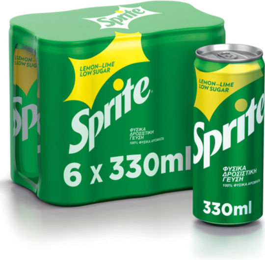 Sprite Γκαζόζα Lemon Lime με Ανθρακικό σε Κουτί 6x330ml