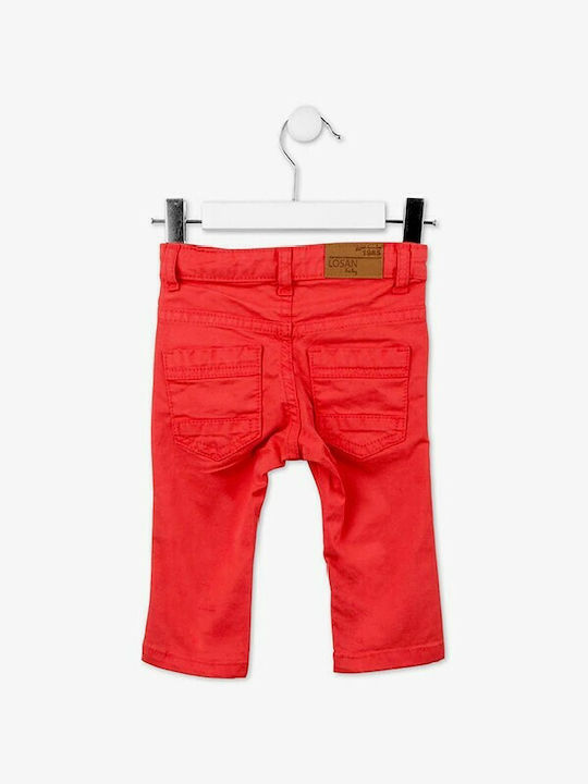 Losan Boys Fabric Trouser Red