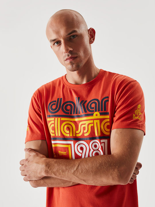 Tricou Dakar cu imprimare DKR CL 0222 - Roșu