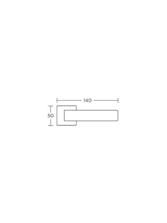 Convex Lever Middle Door with Rosette 1115 1115ROR5S73S73 Pair with Rosette Bronze