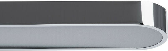 GloboStar Megan Modern Leuchte Badezimmer mit Integrierter LED und Neutralweißes Licht Silber 12x4cm
