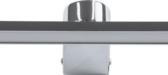 GloboStar Megan Modern Leuchte Badezimmer mit Integrierter LED und Neutralweißes Licht Silber 12x4cm