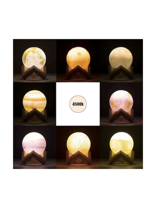 GloboStar Moon Lustră Decorativă Lumină de Lună Multicolor 8buc