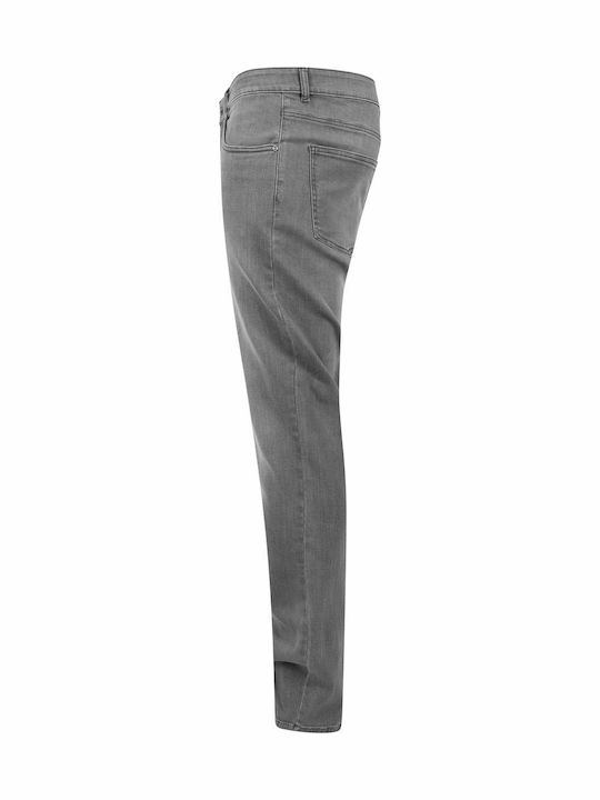 Men's Elastic Loose Fit Grey Jeans Pants