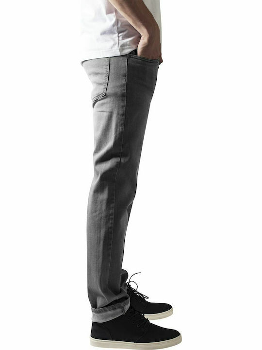 Men's Elastic Loose Fit Grey Jeans Pants