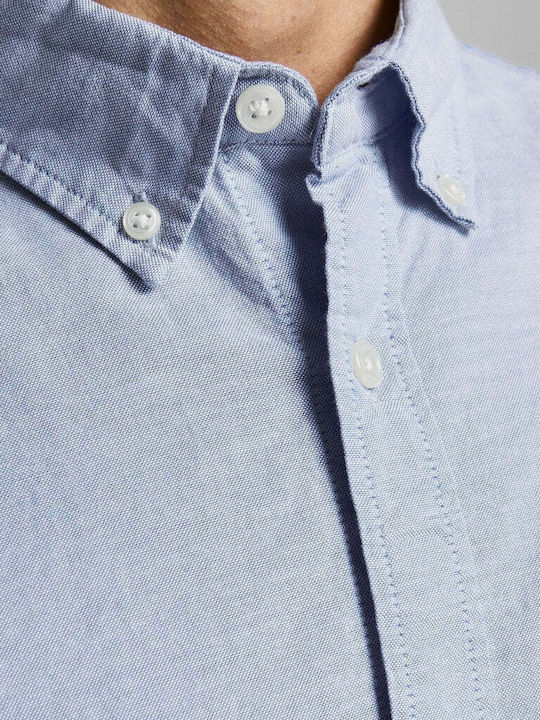 Long-sleeved Cotton Shirt Cashmere Blue