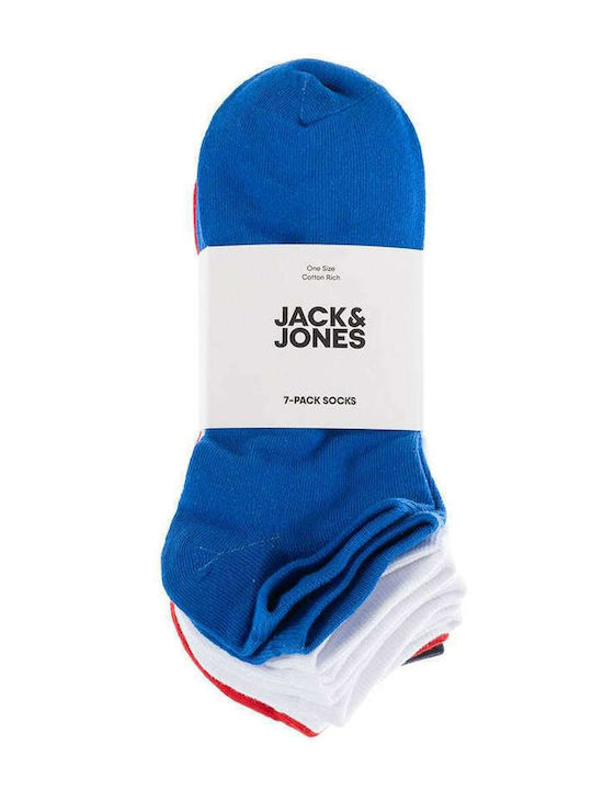 Jack & Jones Ανδρικές Μονόχρωμες Κάλτσες Πολύχρωμες 7Pack