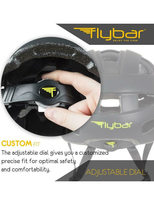 Flybar Junior Sports Helmet Παιδικό Κράνος για Rollers Μαύρο