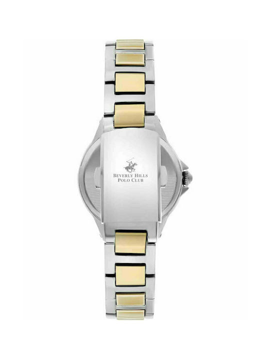 Beverly Hills Polo Club Diamonds Watch with Metal Bracelet