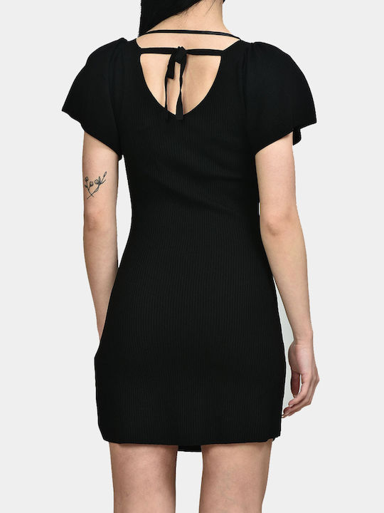 Only Mini All Day Φόρεμα Ριπ Μαύρο