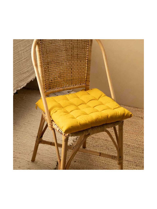 Calma House Μαξιλάρι Καρέκλας Κήπου Gavema Mustard 40x40εκ.