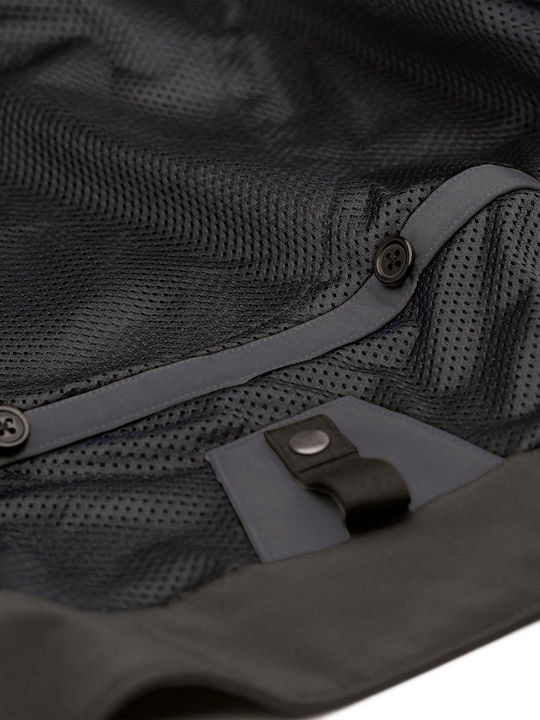 Tucano Urbano Urban Network Χειμερινό Ανδρικό Μπουφάν Μηχανής Softshell Αδιάβροχο Μαύρο