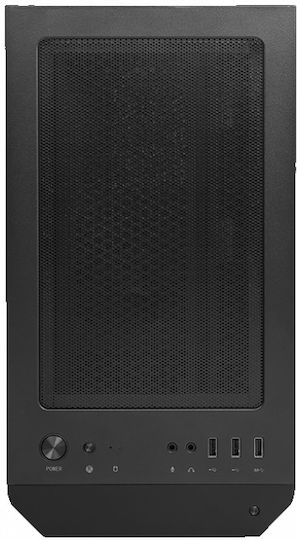 MSI MAG Forge M100R Gaming Micro Tower Κουτί Υπολογιστή με Πλαϊνό Παράθυρο και RGB Φωτισμό Μαύρο