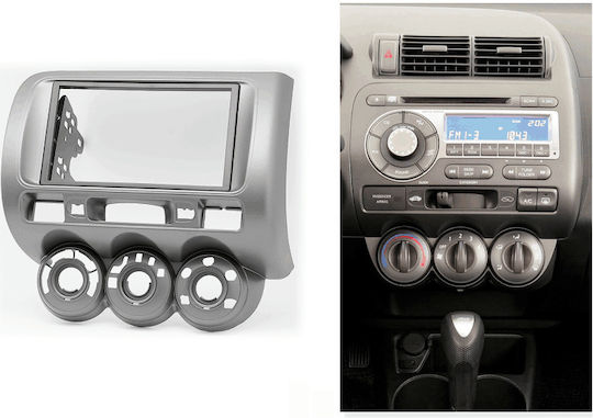 Πρόσοψη 2 Din Πρόσοψη Honda Jazz (2002 - 2008) Manual Aircondition για Honda Jazz 2002 2008