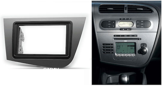 Πρόσοψη 2 Din για Seat Leon 2005 - 2012 Συμβατή με Οθόνη 9" για Seat Leon 2005-2012