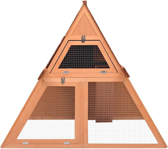 vidaXL 171458 Wooden Cage for Rabbits 152x127x109.5cm