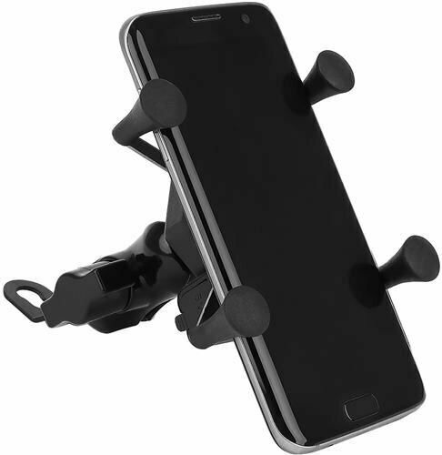 Trizand Mount Phone Motorcycle with Adjustable Arm for Mirror and charger