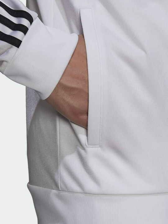 Essentials Warm-up 3-Stripes Herren-Trainingsjacke Weiß