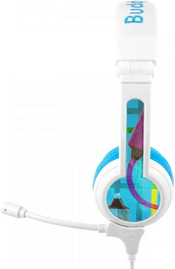 BuddyPhones School+ На ушите Мултимедийни слушалки с микрофон и връзка 3,5 мм жак в Син цвят