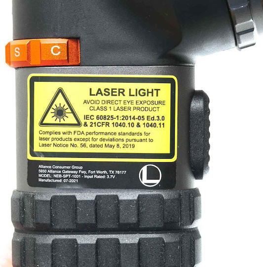 Nebo Wiederaufladbar Taschenlampe LED IP67 mit maximaler Helligkeit 525lm Luxtreme SL100 Schwarz