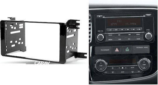 DIN Fascia Panels 2 Din for Citroen C Crosser 2007 - 2012 / Mitsubishi Outlander 2007 - 2013 / Peugeot 4007 2007 - 2012 for Mitsubishi Outlander 2007 2012