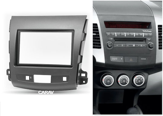 Πρόσοψη 2 Din για Citroen C Crosser 2007-2012 / Mitsubishi Outlander 2007-2013 / Peugeot 4007 2007-2012 για Mitsubishi Outlander 2007 2012