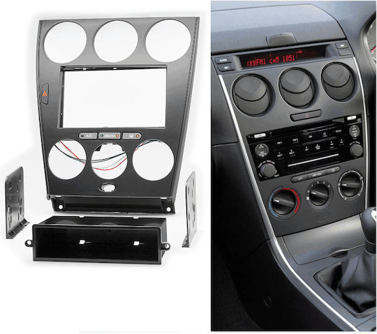 DIN Fascia Panels 2 Din for Mazda 6 Manual Air Condition 2002 - 2008 for Mazda 6 2002 2008