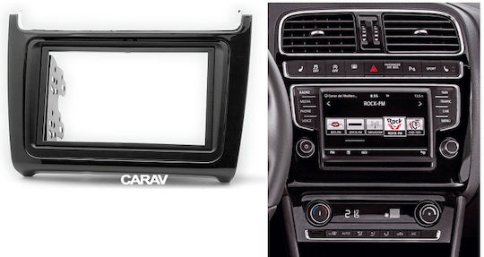 DIN Fascia Panels 2 Din for Volkswagen Polo 2014 - 2017 for Volkswagen Polo 2014 2017