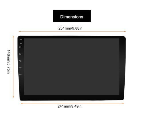 Ηχοσύστημα Αυτοκινήτου 1DIN (Bluetooth/USB) με Οθόνη 10"