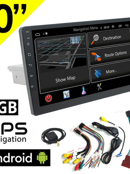 Ηχοσύστημα Αυτοκινήτου 1DIN (Bluetooth/USB) με Οθόνη 10"