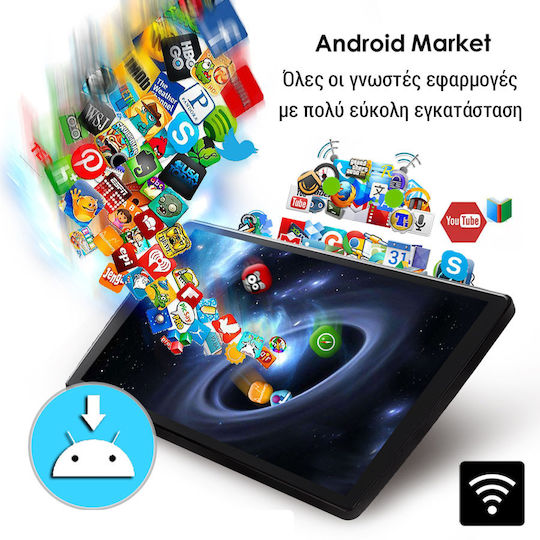 Kirosiwa Ηχοσύστημα Αυτοκινήτου για Fiat 500X 2014+ (Bluetooth/USB/AUX/WiFi/GPS) με Οθόνη Αφής 9"