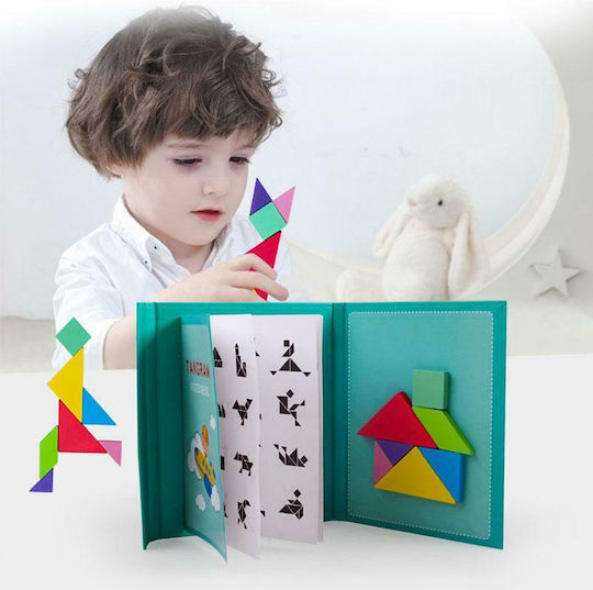 Iso Trade Магнитна Играчка За Строене Tangram За Деца Над 3 Години